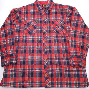 Vintage Pine Hill Flannel Shirt Mens XL Fully Lined Red